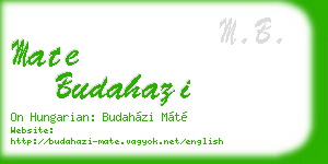 mate budahazi business card